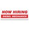 Signmission Now Hiring Diesel Mechanics Banner Apply Inside Accepting Application Single Sided B-96-30233 - alternate 1